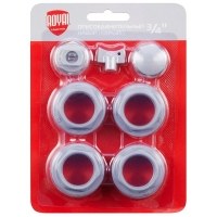 Набор радиаторный универсальный 3/4" Royal Thermo 7 элементов, серебристый