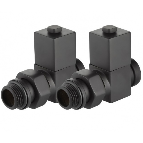 Набор ручной регулировки прямой  Royal Thermo Cube 1/2" черный купить в интернет магазине Санрай73