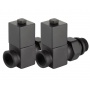 Набор ручной регулировки прямой  Royal Thermo Cube 1/2" черный