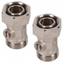 Узел нижнего подключения радиатора прямой 3/4" Royal Thermo раздельный