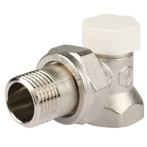 Клапан запорно-балансировочный со сгоном угловой 1/2" ВР/НР Stout купить в интернет магазине Санрай73