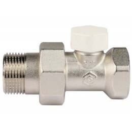 Клапан запорно-балансировочный со сгоном прямой 3/4" ВР/НР Stout