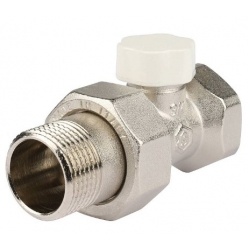 Клапан запорно-балансировочный со сгоном прямой 3/4" ВР/НР Stout