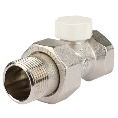 Клапан запорно-балансировочный со сгоном прямой 3/4" ВР/НР Stout купить в интернет магазине Санрай73