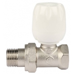 Вентиль регулировочный со сгоном прямой 1/2" ВР/НР Stout с неподъемным шпинделем