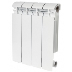 Радиатор алюминиевый Stout Alpha 350/80 4 секции, боковое подключение, белый