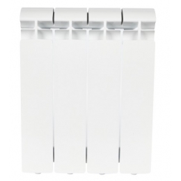 Радиатор алюминиевый Stout Alpha 350/80 4 секции, боковое подключение, белый