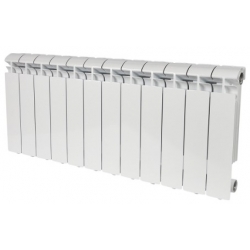 Радиатор алюминиевый Stout Alpha 350/80 12 секций, боковое подключение, белый