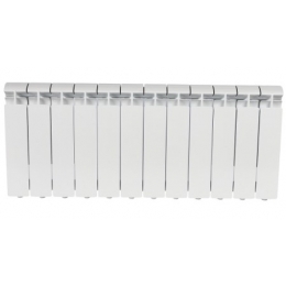 Радиатор алюминиевый Stout Alpha 350/80 12 секций, боковое подключение, белый