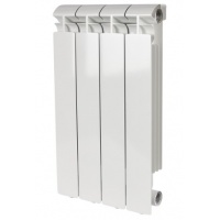 Радиатор алюминиевый Stout Alpha 500/80 4 секции, боковое подключение, белый