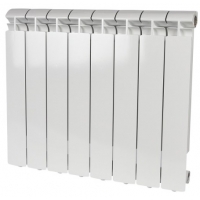 Радиатор алюминиевый Stout Alpha 500/80 8 секций, боковое подключение, белый