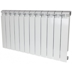 Радиатор алюминиевый Stout Alpha 500/80 12 секций, боковое подключение, белый