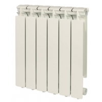 Радиатор алюминиевый Stout Bravo 500/80 6 секций, боковое подключение, белый