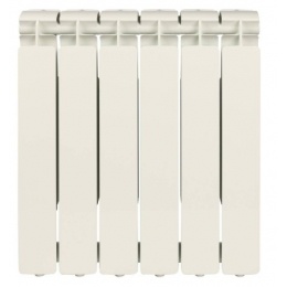 Радиатор алюминиевый Stout Bravo 500/80 6 секций, боковое подключение, белый