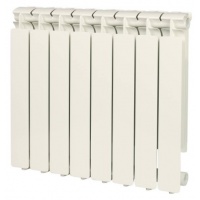 Радиатор алюминиевый Stout Bravo 500/80 8 секций, боковое подключение, белый