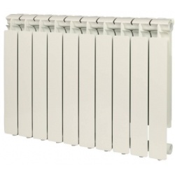 Радиатор алюминиевый Stout Bravo 500/80 10 секций, боковое подключение, белый