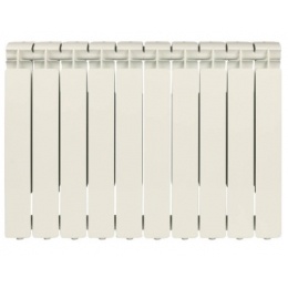 Радиатор алюминиевый Stout Bravo 500/80 10 секций, боковое подключение, белый