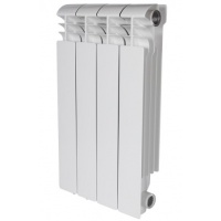 Радиатор алюминиевый Stout Vega 500/100 4 секции, боковое подключение, белый