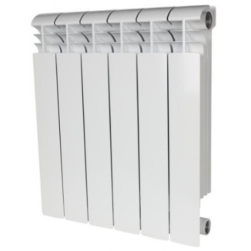 Радиатор алюминиевый Stout Vega 500/100 6 секций, боковое подключение, белый купить в интернет магазине Санрай73