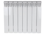 Радиатор алюминиевый Stout Vega 500/100 8 секций, боковое подключение, белый