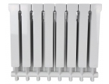 Радиатор алюминиевый Stout Vega 500/100 8 секций, боковое подключение, белый