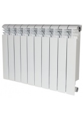 Радиатор алюминиевый Stout Vega 500/100 10 секций, боковое подключение, белый