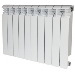 Радиатор алюминиевый Stout Vega 500/100 10 секций, боковое подключение, белый