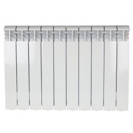 Радиатор алюминиевый Stout Vega 500/100 10 секций, боковое подключение, белый