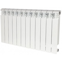Радиатор алюминиевый Stout Vega 500/100 12 секций, боковое подключение, белый