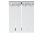 Радиатор биметаллический Stout Alpha 350/80 4 секции, боковое подключение, белый