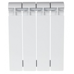 Радиатор биметаллический Stout Alpha 350/80 4 секции, боковое подключение, белый