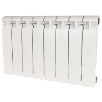 Радиатор биметаллический Stout Alpha 350/80 8 секций, боковое подключение, белый