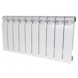Радиатор биметаллический Stout Alpha 350/80 10 секций, боковое подключение, белый