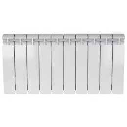 Радиатор биметаллический Stout Alpha 350/80 10 секций, боковое подключение, белый