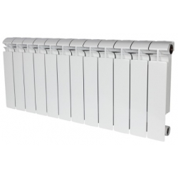 Радиатор биметаллический Stout Alpha 350/80 12 секций, боковое подключение, белый