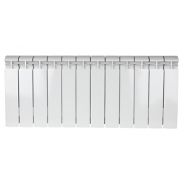 Радиатор биметаллический Stout Alpha 350/80 12 секций, боковое подключение, белый
