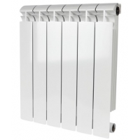 Радиатор биметаллический Stout Alpha 500/80 6 секций, боковое подключение, белый