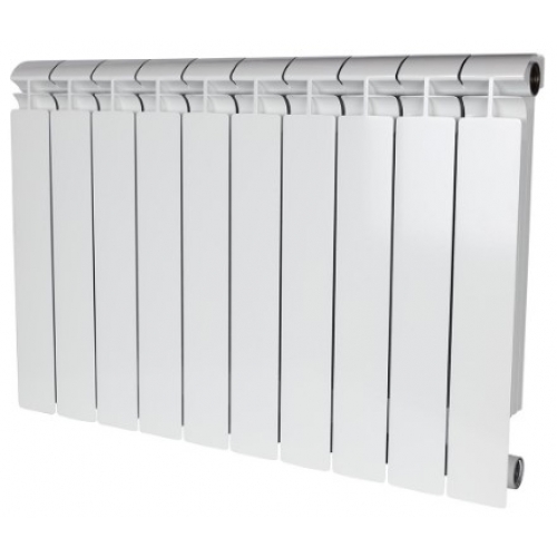 Радиатор биметаллический Stout Alpha 500/80 10 секций, боковое подключение, белый купить в интернет магазине Санрай73