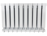 Радиатор биметаллический Stout Alpha 500/80 10 секций, боковое подключение, белый