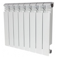 Радиатор биметаллический Stout Vega 500/100 8 секций, боковое подключение, белый