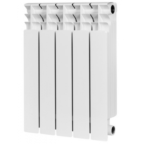 Радиатор биметаллический Stout Titan 500/100 5 секций, боковое подключение, белый купить в интернет магазине Санрай73