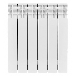 Радиатор биметаллический Stout Titan 500/100 6 секций, боковое подключение, белый