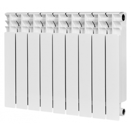Радиатор биметаллический Stout Titan 500/100 9 секций, боковое подключение, белый купить в интернет магазине Санрай73