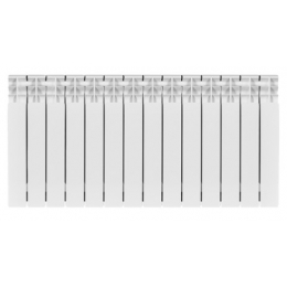 Радиатор биметаллический Stout Titan 500/100 14 секций, боковое подключение, белый