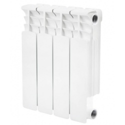 Радиатор биметаллический Stout Space 350/90 4 секции, боковое подключение, белый