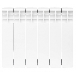 Радиатор биметаллический Stout Space 350/90 6 секций, боковое подключение, белый