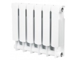 Радиатор биметаллический Stout Space 350/90 6 секций, боковое подключение, белый