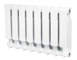 Радиатор биметаллический Stout Space 350/90 8 секций, боковое подключение, белый