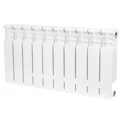 Радиатор биметаллический Stout Space 350/90 10 секций, боковое подключение, белый