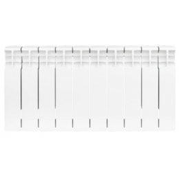 Радиатор биметаллический Stout Space 350/90 10 секций, боковое подключение, белый